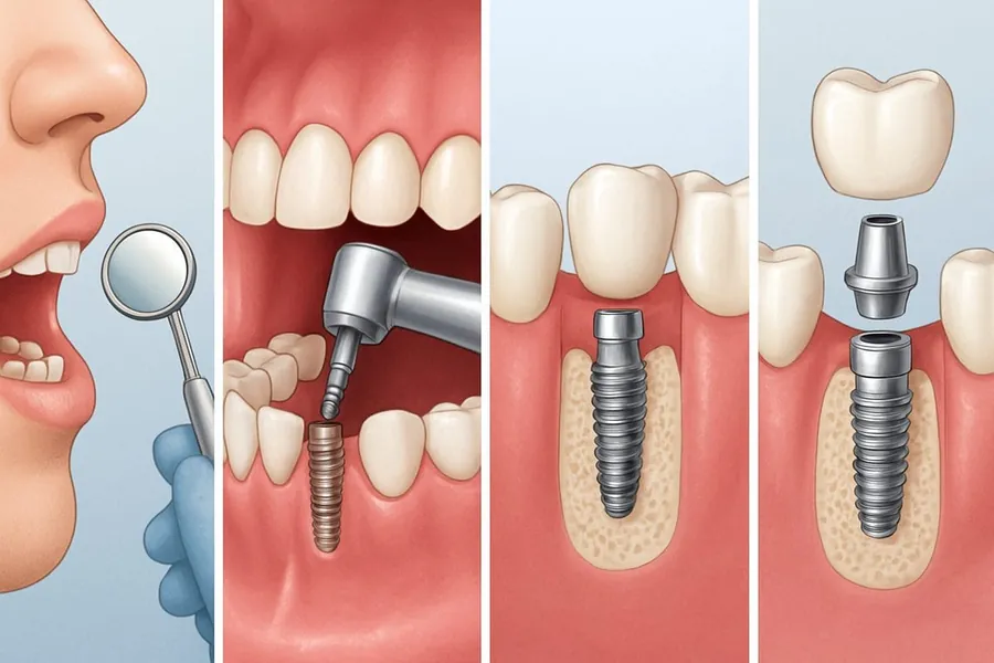 Restorative dental work in a clinical setting